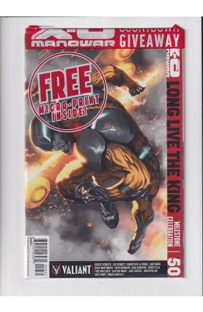 X-O Manowar (3rd Series) 50C (in bag) published by Valiant with cover art by Marko Djurdjevic