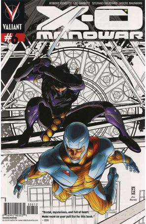 X-O Manowar (3rd Series) 6 (2nd) published by Valiant with cover art by Patrick Zircher