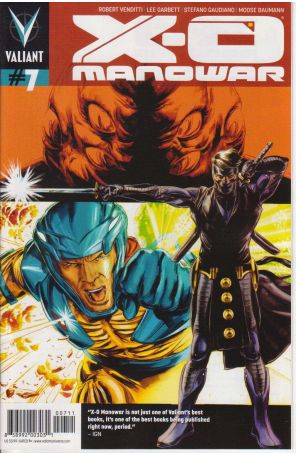 X-O Manowar (3rd Series) 7 published by Valiant with cover art by Doug Braithwaite