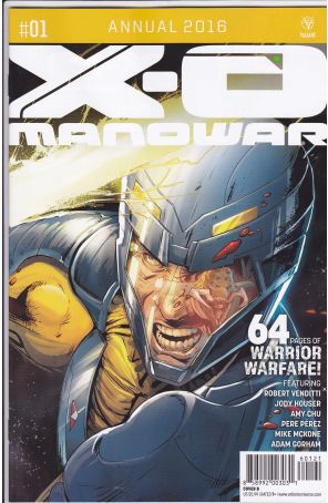 X-O Manowar (3rd Series) Annual 2016B published by Valiant with cover art by Carmen Nunez Carnero