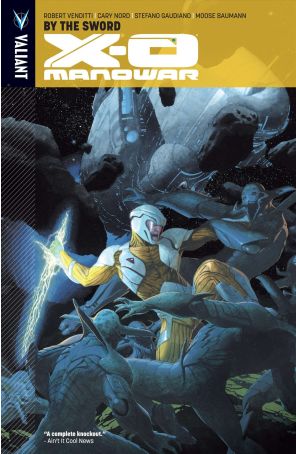 X-O Manowar (3rd Series) TPB 1 (2nd) published by Valiant with cover art by Esad Ribic