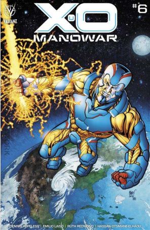 X-O Manowar (4th Series) 6B published by Valiant with cover art by Michael Cho