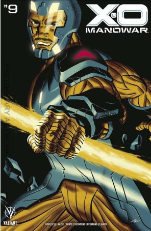X-O Manowar (4th Series) 9B published by Valiant with cover art by Michael Cho
