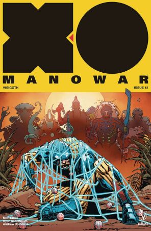 X-O Manowar 2017 12B published by Valiant with cover art by Giuseppe Camuncoli