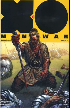 X-O Manowar 2017 15A published by Valiant with cover art by Lewis Larosa
