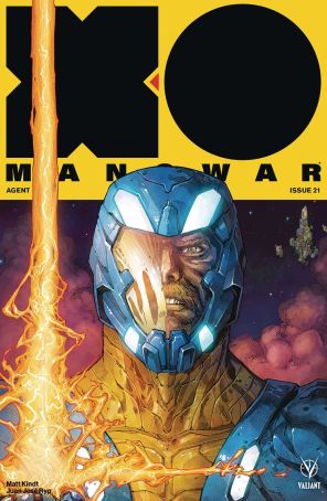 X-O Manowar 2017 21A published by Valiant with cover art by Kenneth Rocafort