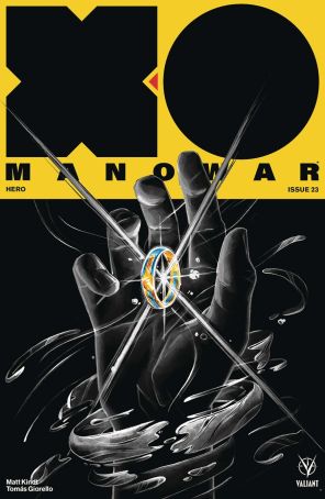 X-O Manowar 2017 23C published by Valiant with cover art by Mike Manomivibul