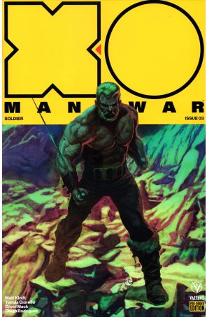 X-O Manowar 2017 3E published by Valiant with cover art by Tomas Giorello