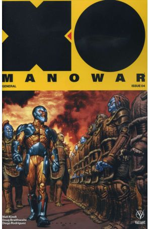 X-O Manowar 2017 4A published by Valiant with cover art by Lewis Larosa
