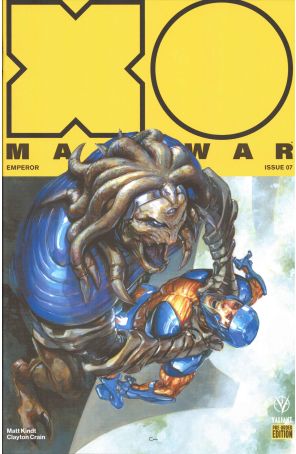 X-O Manowar 2017 7E published by Valiant with cover art by Lewis Larosa
