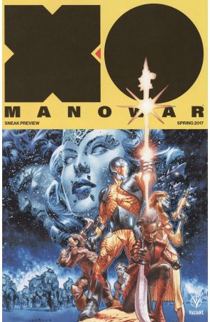 X-O Manowar 2017 Ashcan 1 published by Valiant with cover art by Lewis Larosa