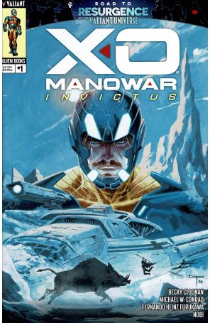 X-O Manowar: Invictus 1A published by Valiant with cover art by Germán Peralta