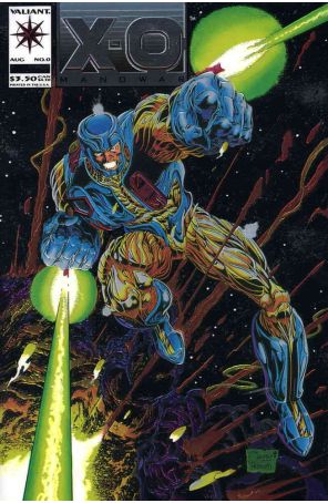 X-O Manowar 0 published by Valiant with cover art by Joe Quesada