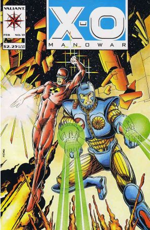 X-O Manowar 13 published by Valiant with cover art by Tom Ryder