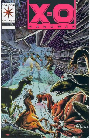 X-O Manowar 15A published by Valiant with cover art by Bart Sears