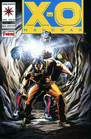 X-O Manowar 27 published by Valiant with cover art by Rik Levins