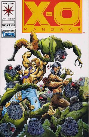 X-O Manowar 29 published by Valiant with cover art by Rik Levins