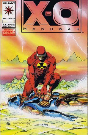 X-O Manowar 30 published by Valiant with cover art by Rik Levins