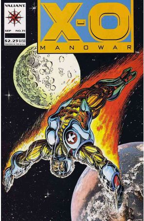 X-O Manowar 31 published by Valiant with cover art by Rik Levins