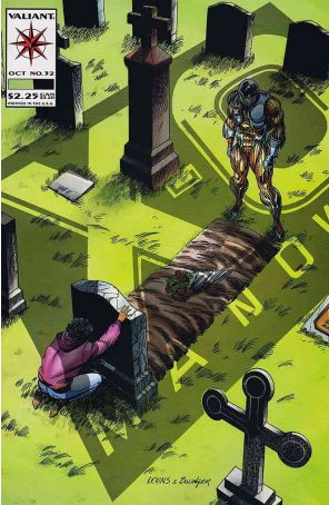 X-O Manowar 32 published by Valiant with cover art by Rik Levins