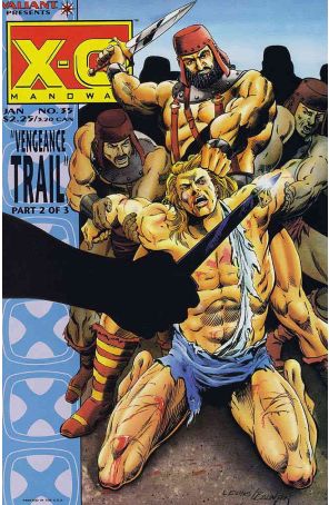 X-O Manowar 35 published by Valiant with cover art by Rik Levins