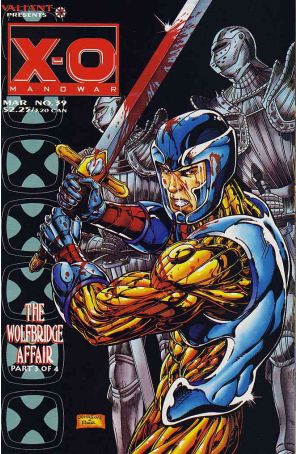 X-O Manowar 39 published by Valiant with cover art by Jeff Johnson