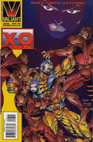 X-O Manowar 46 published by Valiant with cover art by Andy Smith