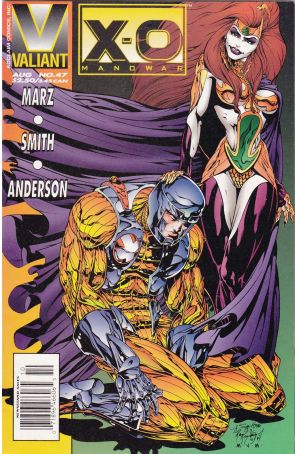 X-O Manowar 47 (Newsstand) published by Valiant with cover art by Andy Smith
