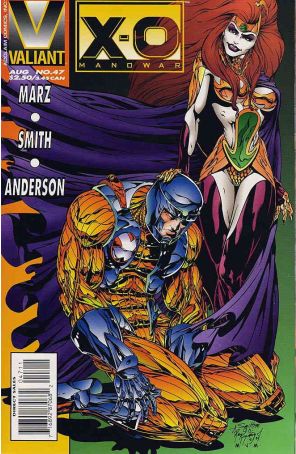 X-O Manowar 47 published by Valiant with cover art by Andy Smith