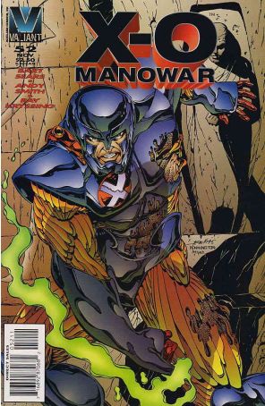 X-O Manowar 52 published by Valiant with cover art by Andy Smith