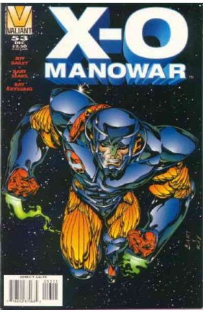 X-O Manowar 53 published by Valiant with cover art by Bart Sears