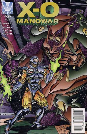 X-O Manowar 56 published by Valiant with cover art by Andy Smith