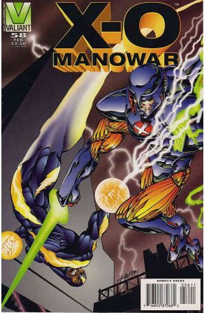 X-O Manowar 58 published by Valiant with cover art by Andy Smith