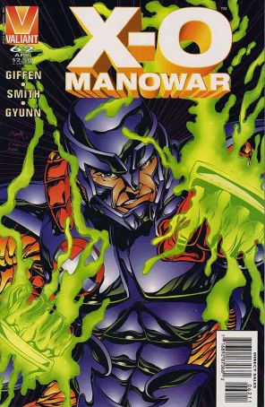 X-O Manowar 62 published by Valiant with cover art by Andy Smith