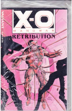 X-O Manowar TPB 1 (in bag) published by Valiant with cover art by Bob Layton