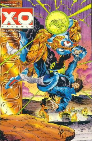 X-O Manowar Yearbook 1 published by Valiant with cover art by Stefano Raffaele