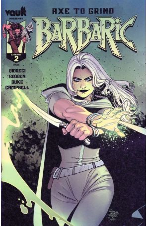 Barbaric: Axe to Grind 2A published by Vault with cover art by Corin Howell