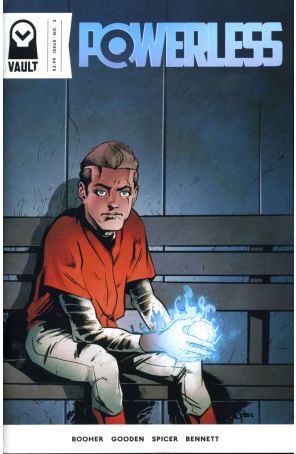 Powerless (Vault) 3 published by Vault with cover art by Nathan Gooden