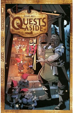 Quests Aside 1 published by Vault with cover art by Elena Gogou