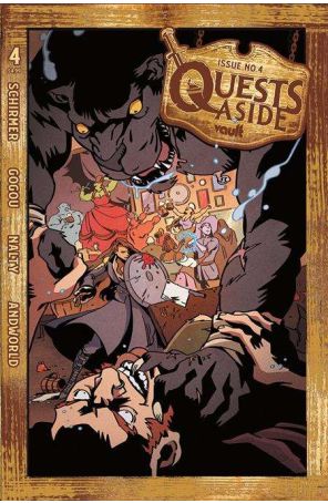 Quests Aside 4 published by Vault with cover art by Elena Gogou