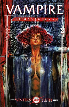 Vampire: The Masquerade: Winter's Teeth 2A published by Vault with cover art by Aaron Campbell