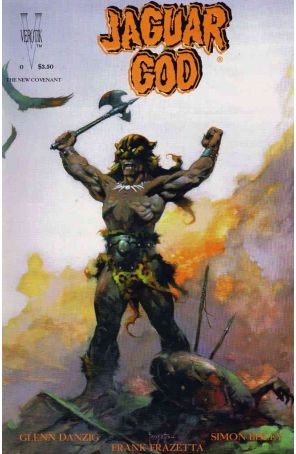Jaguar God 0 published by Verotik with cover art by Frank Frazetta