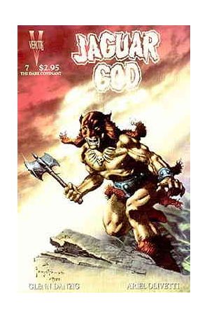 Jaguar God 7 published by Verotik with cover art by Frank Frazetta