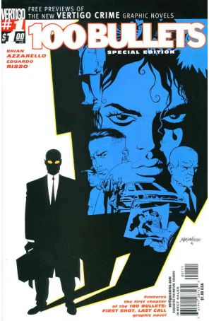 100 Bullets 1 (2nd) published by DC/Vertigo with cover art by Dave Johnson