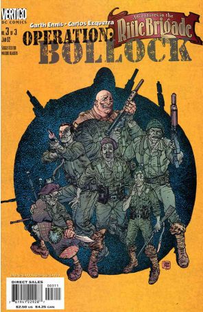 Adventures in the Rifle Brigade: Operation Bollock 3 published by DC/Vertigo with cover art by Glenn Fabry