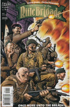 Adventures in the Rifle Brigade 1 published by DC/Vertigo with cover art by Brian Bolland