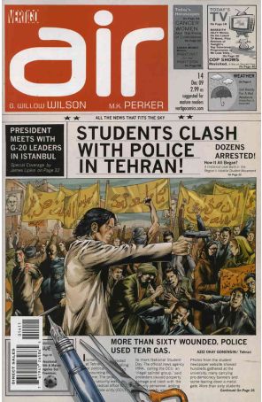 Air 14 published by DC/Vertigo with cover art by M. K. Perker