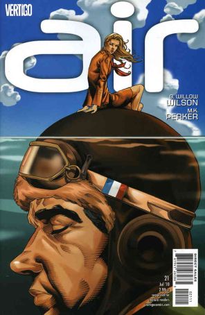 Air 21 published by DC/Vertigo with cover art by M.K. Perker