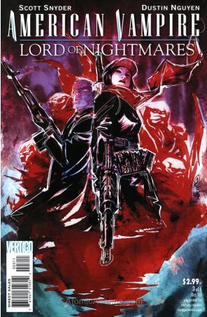 American Vampire: Lord of Nightmares 3 published by DC/Vertigo with cover art by Dustin Nguyen