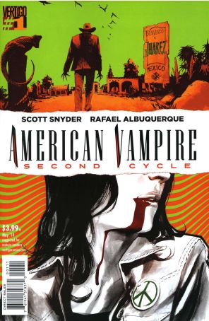 American Vampire: Second Cycle 1 published by DC/Vertigo with cover art by Rafael Albuquerque
